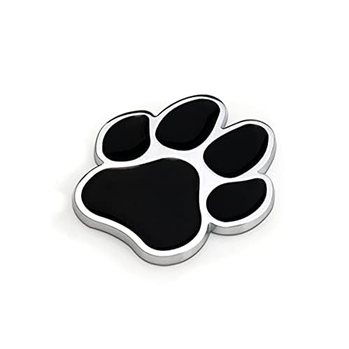 Fsforcar Paw Print Car Decal, 3D Chrome Dog Paw Footprint Metal Sticker for Auto, Motorcycle - Image 2